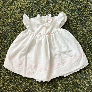 Vintage Just Adorable Baby Girl Dress with Roses 24M